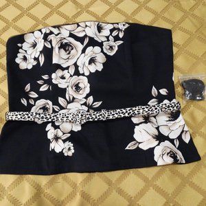 WHITE HOUSE BLACK MARKET BLACK BELTED BUSTIER 14